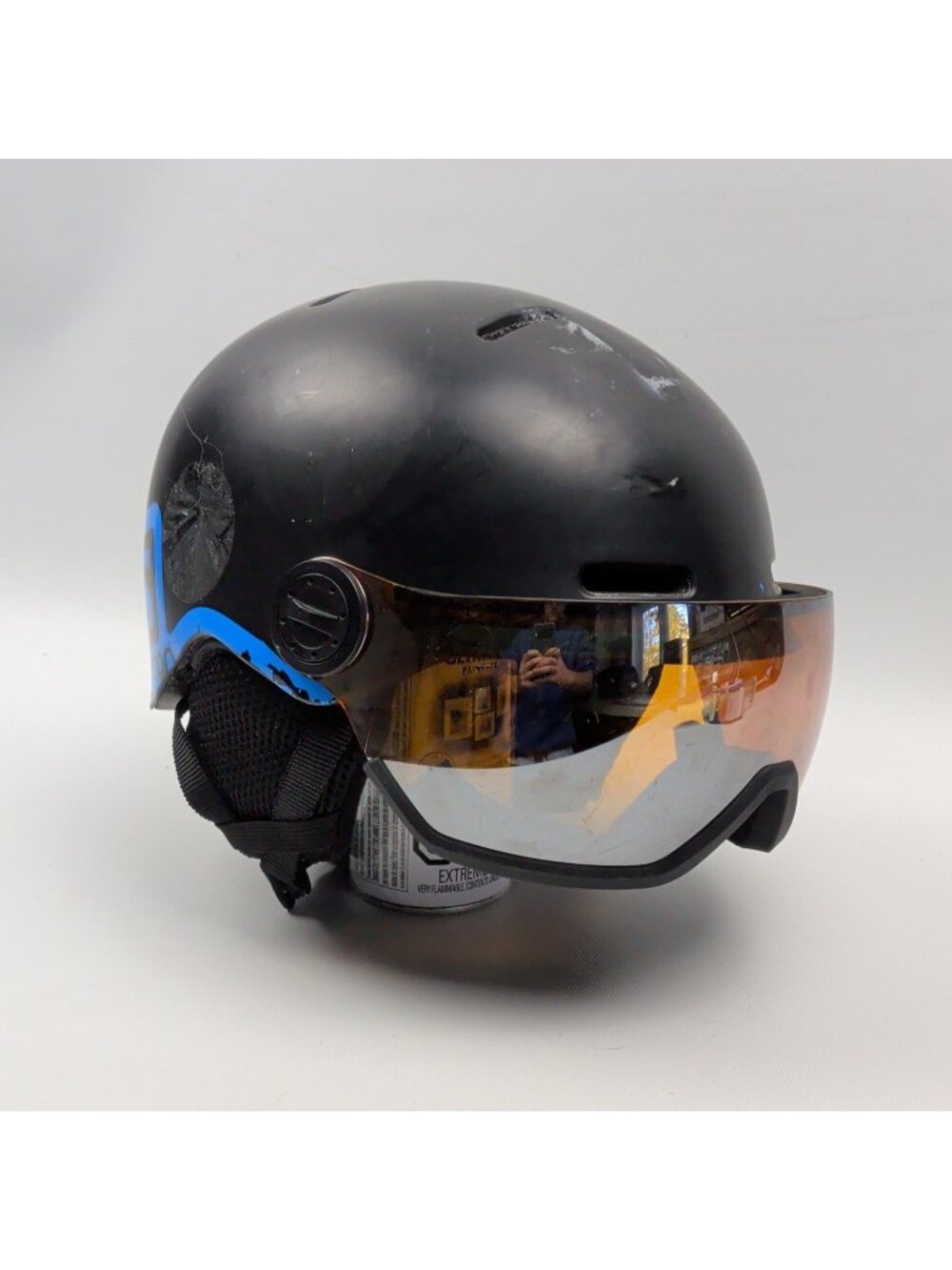 Salomon Orka Visor Kids Ski Snow Winter Sport Helmet Gorpcore Blue / Black Read
